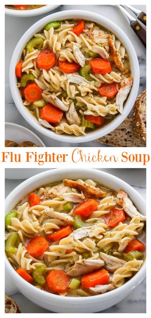  A hug in a bowl- this chicken noodle soup is the perfect pick-me-up!