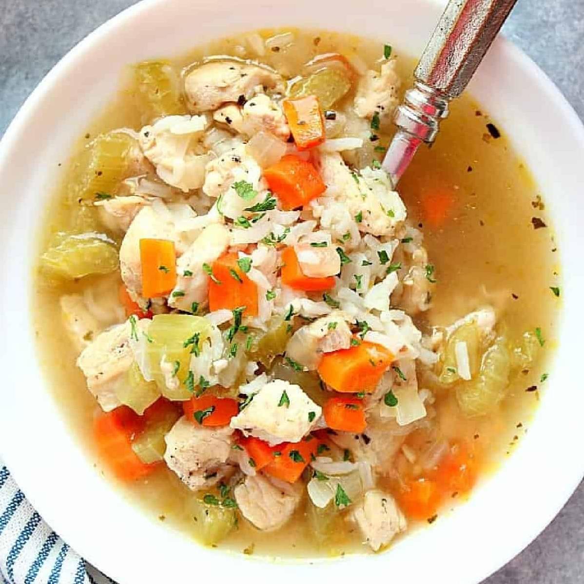 Easy Instant Pot Chicken and Rice Soup Recipe