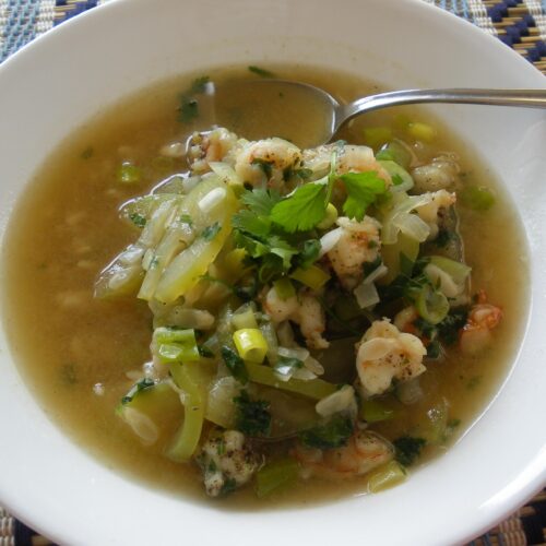 Canh Bau Tom - Vietnamese Opo Squash Soup