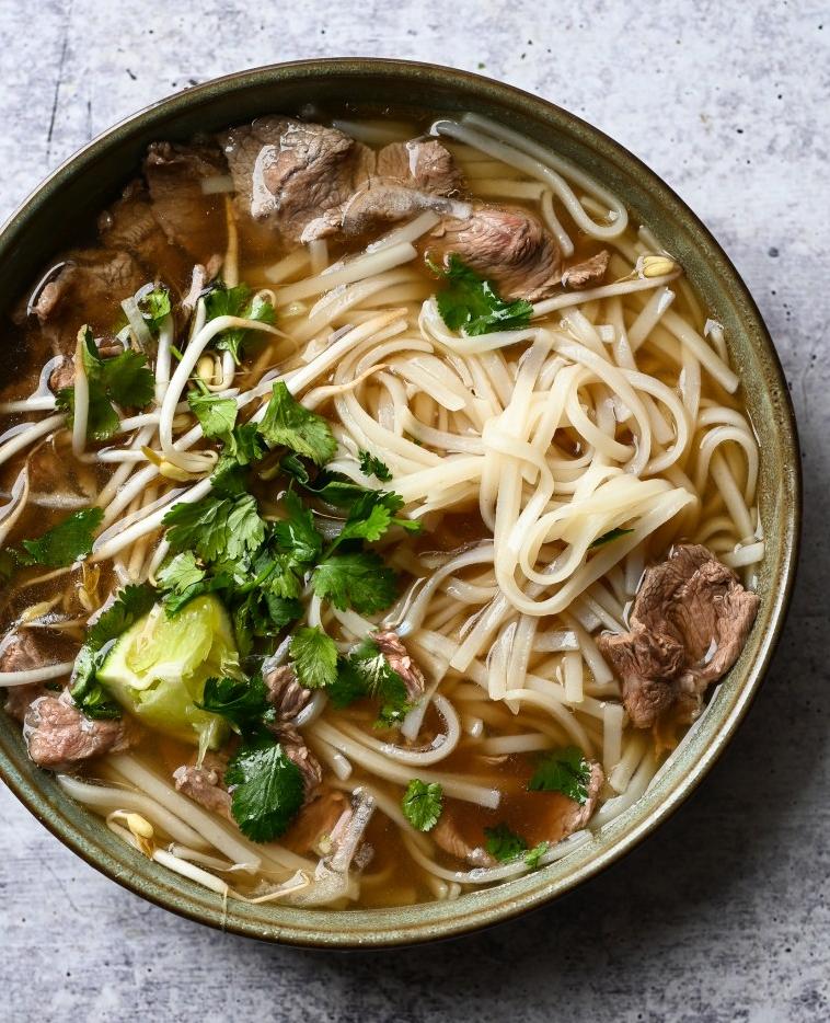  Delicate rice noodles, tender beef, and fresh herbs come together in perfect harmony for a truly satisfying meal.