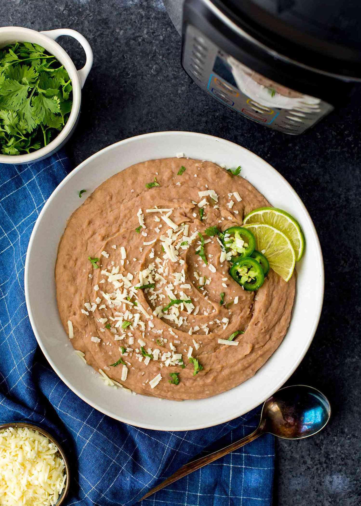  Dive into these creamy Instant Pot Refried Beans