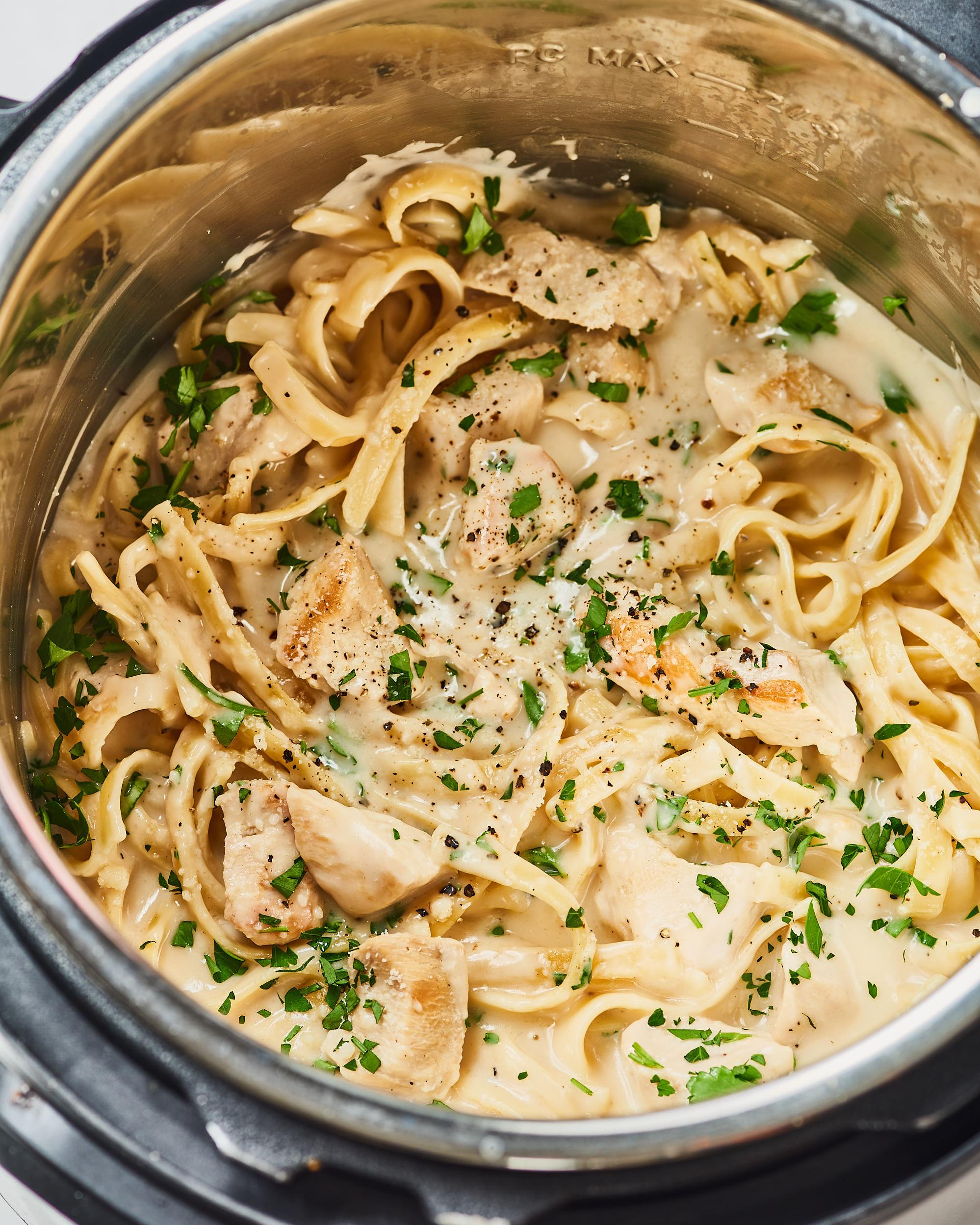  Elevate your pasta game with this Instant Pot Alfredo sauce.