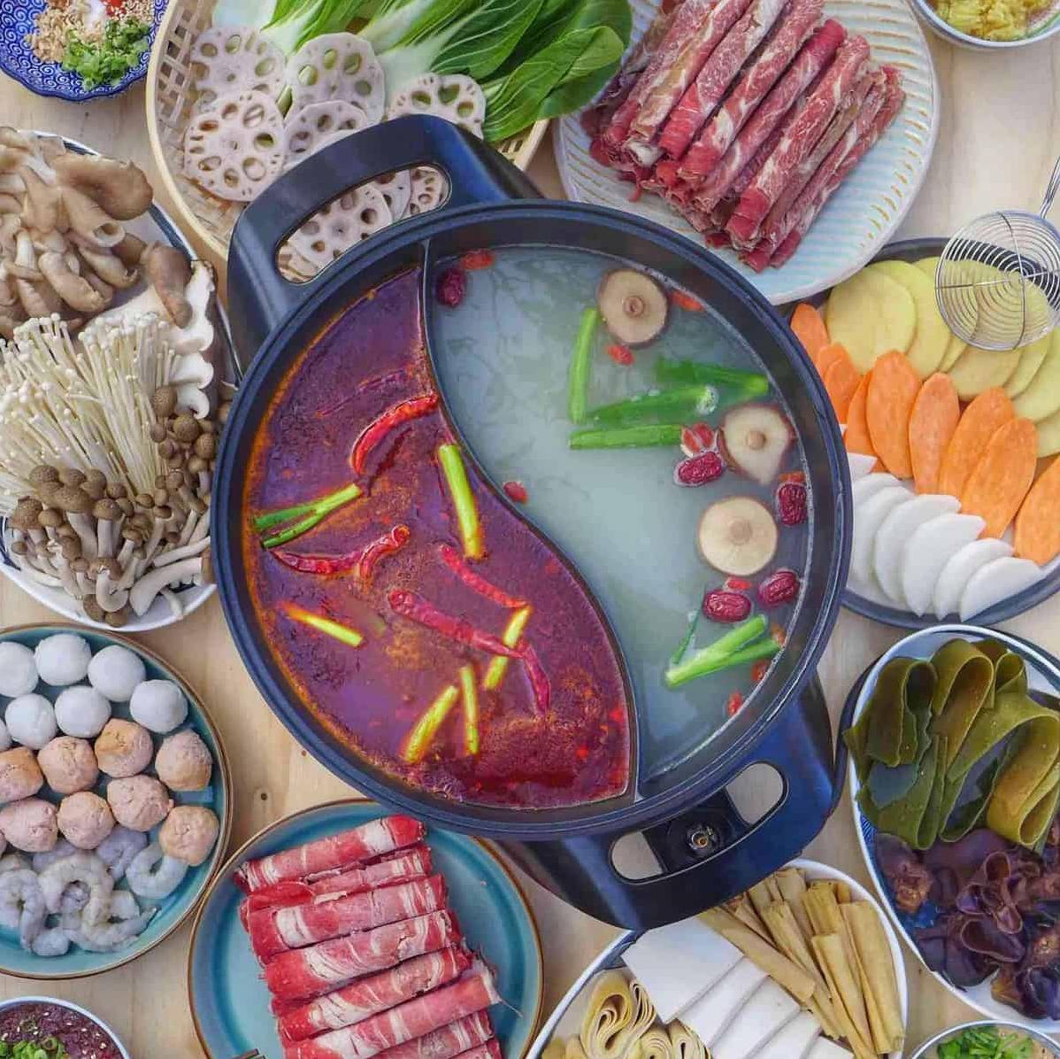  Get ready for a steaming duet of flavors - this is no ordinary hot pot!