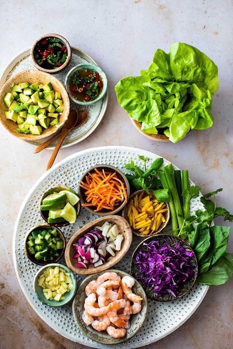  Get wrapped up in these delicious and healthy Vietnamese shrimp lettuce wraps.