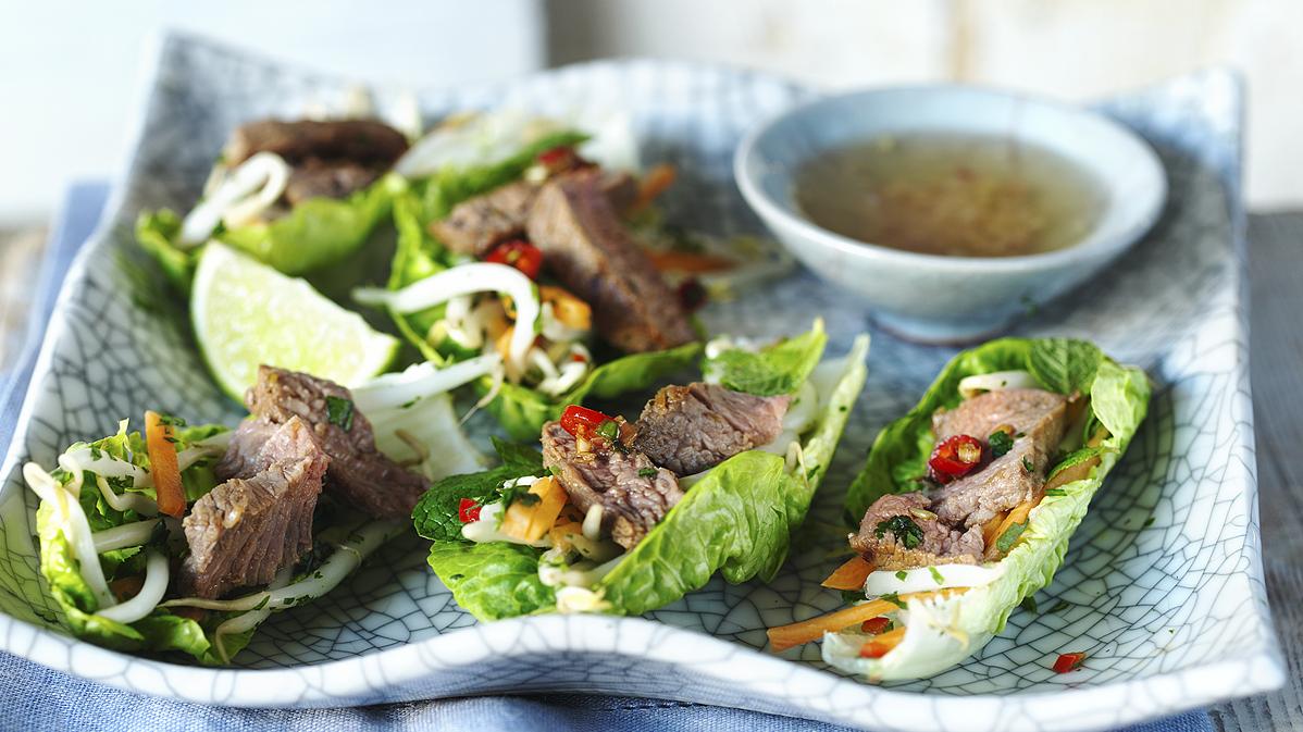  Get your hands on the juiciest and most flavorful cuts of steak for these Vietnamese Steak Wraps!