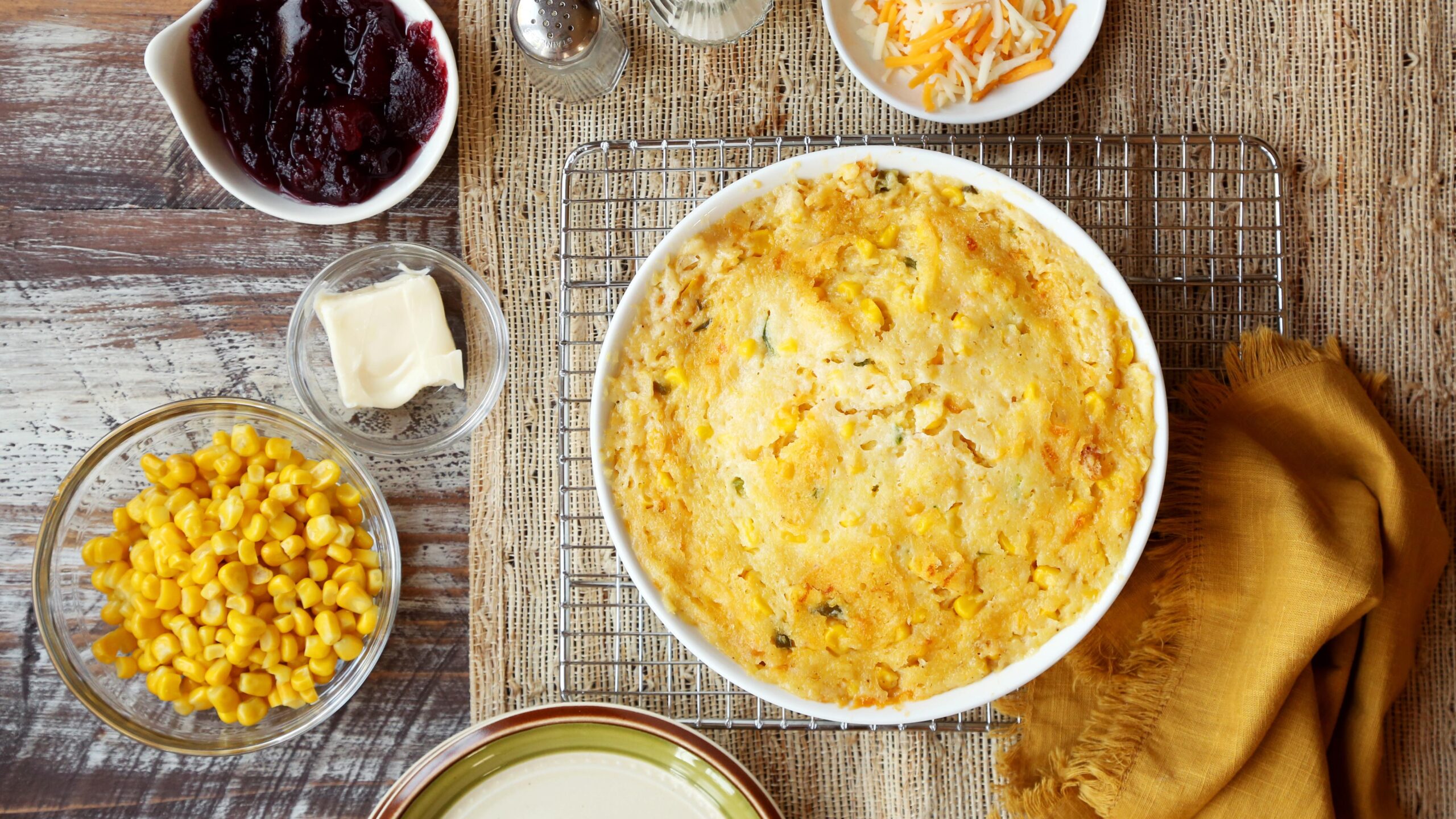  Golden corn kernels smothered in a blanket of melted cheese