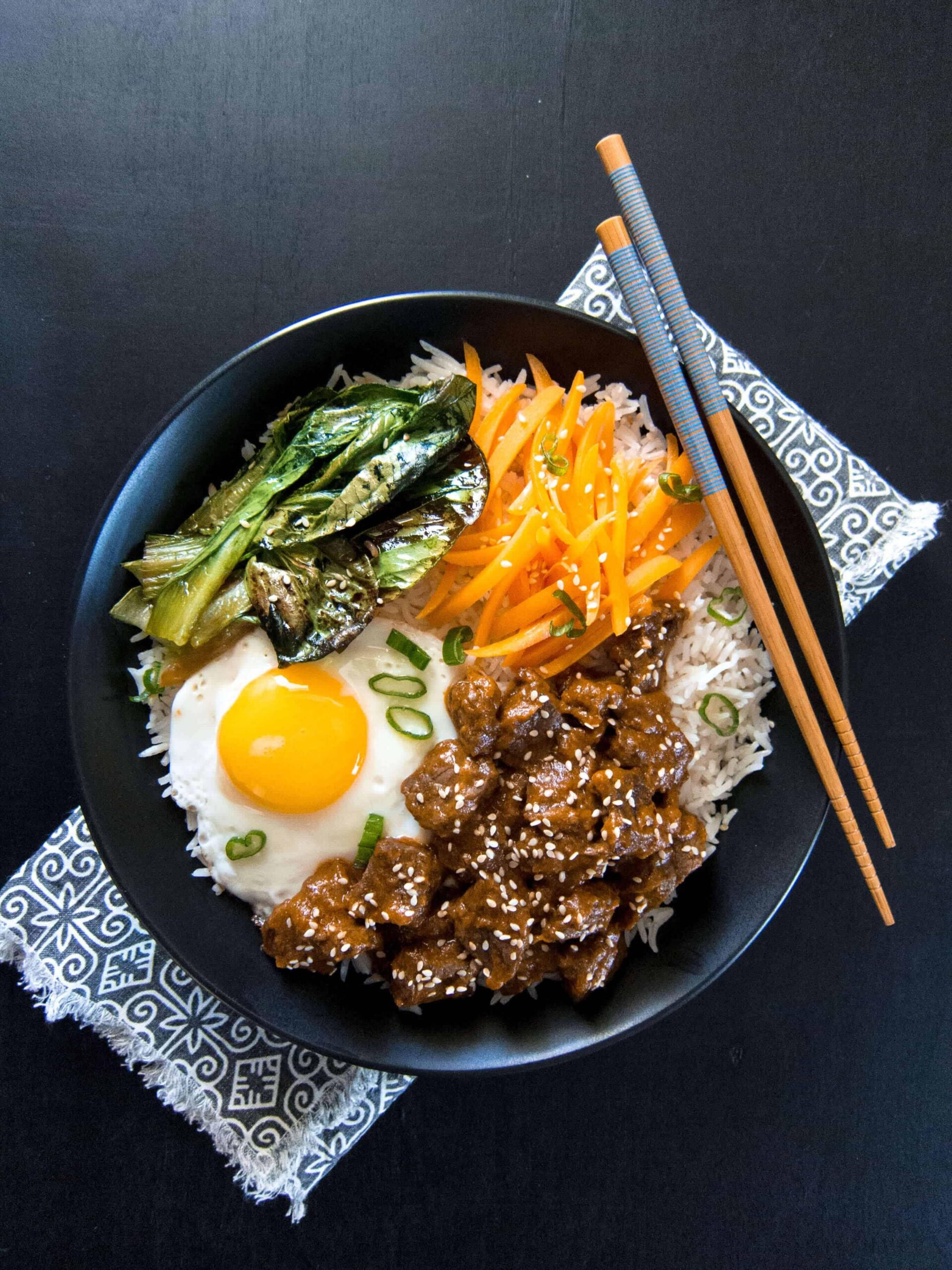 I'm excited to share with you my favorite bibimbap recipe that packs a flavor punch.