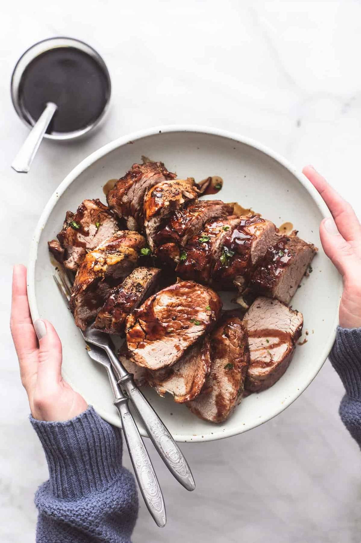  Impress your guests with this restaurant-worthy pork loin recipe.