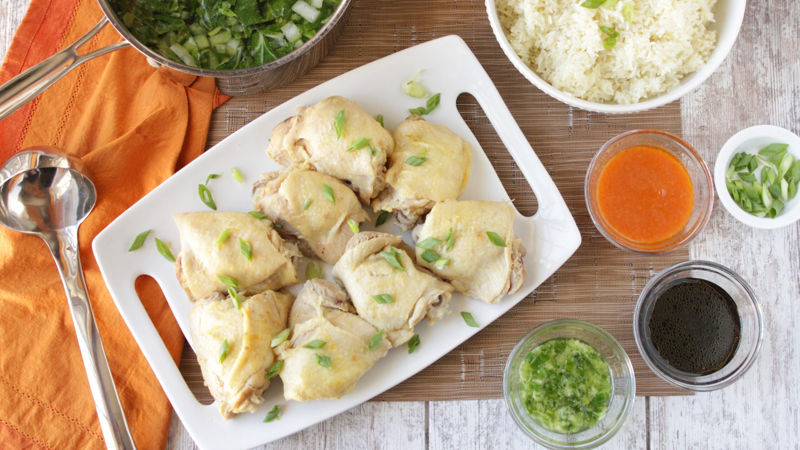  Indulge in the ultimate comfort food with this Instant Pot Hainanese chicken and rice dish.