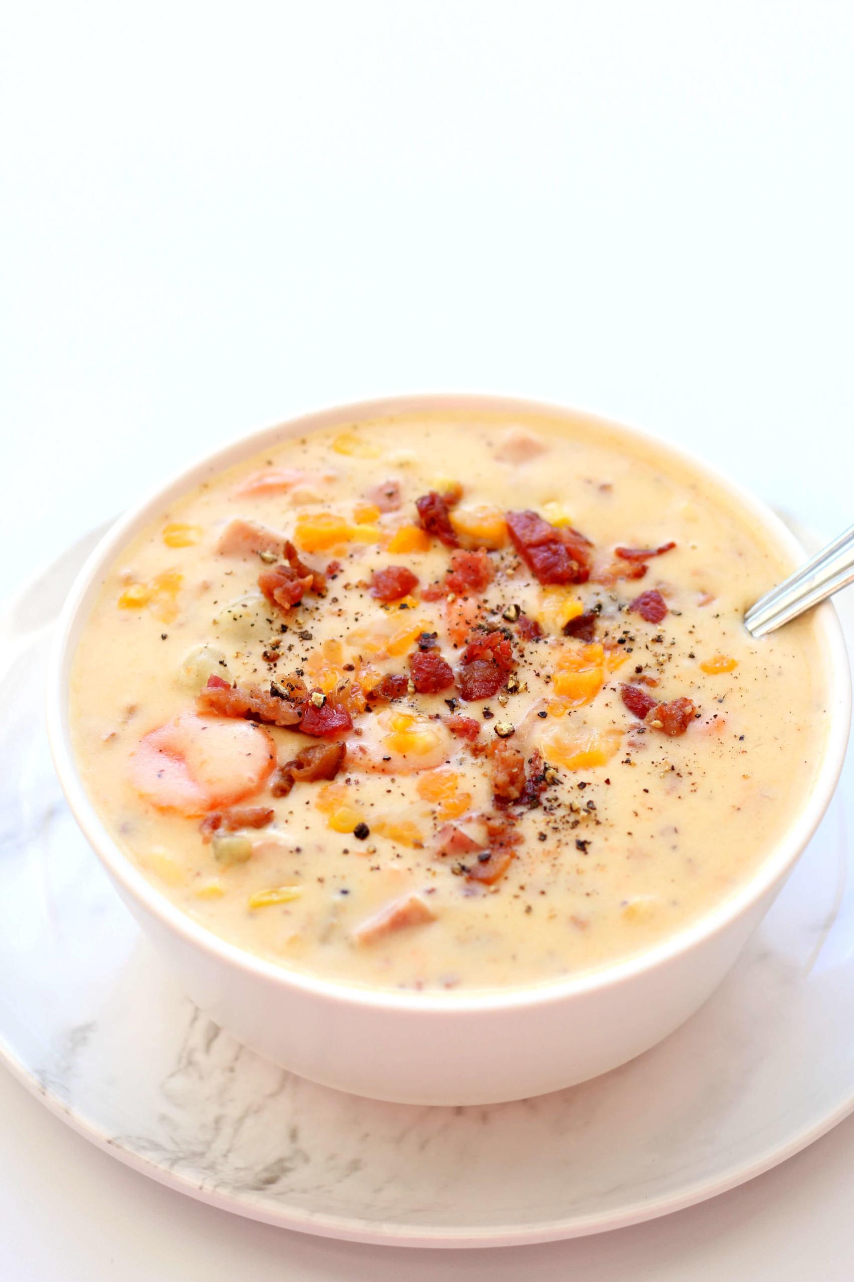 Satisfy Your Cravings with Cheesy Ham Potato Soup