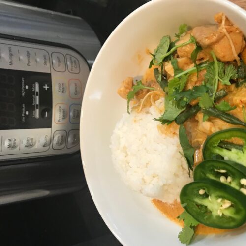 Instant Pot Chicken Red Curry