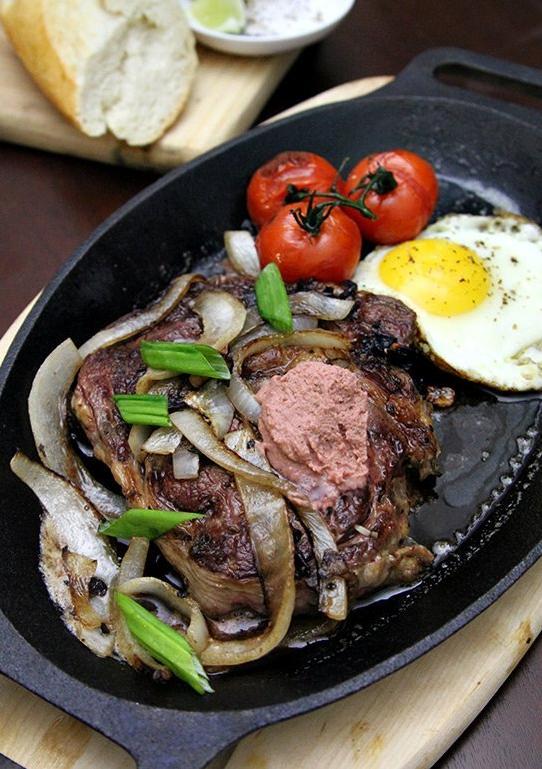  It's not just the steak that's sizzling, it's the entire dish with its bold flavors.