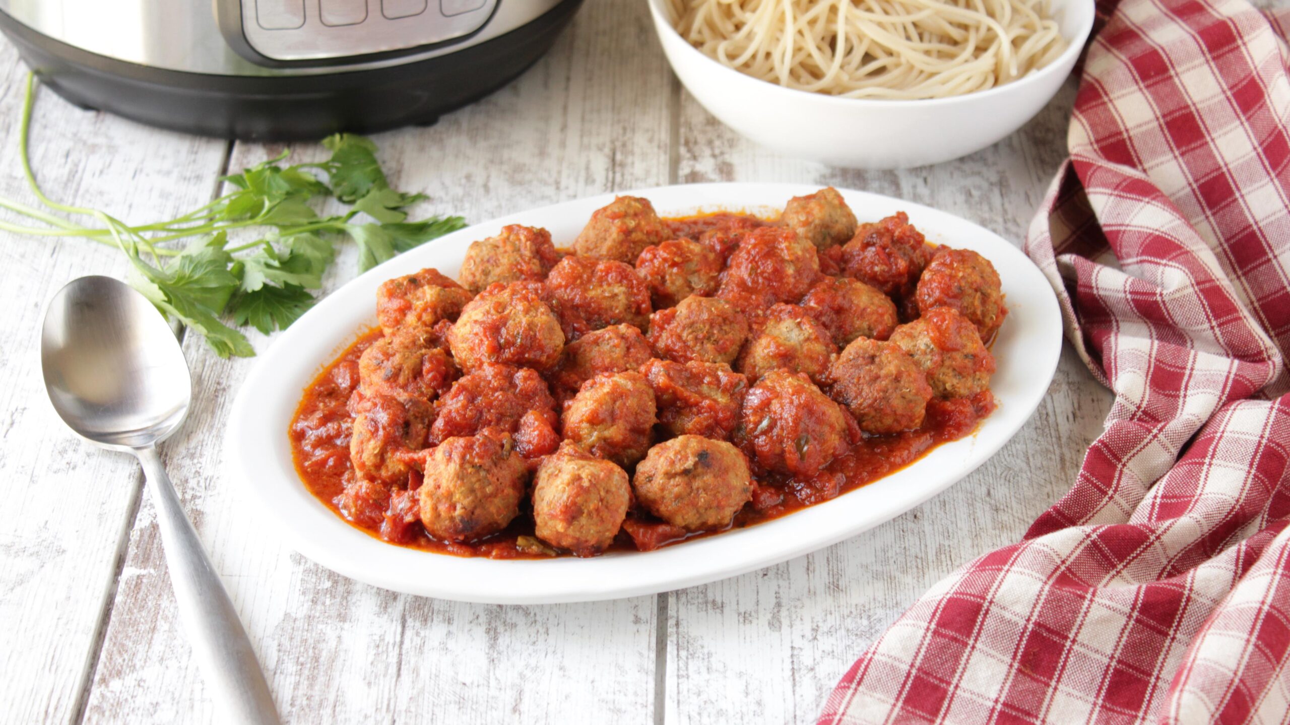  Juicy Italian Meatballs made in minutes with the Instant Pot!