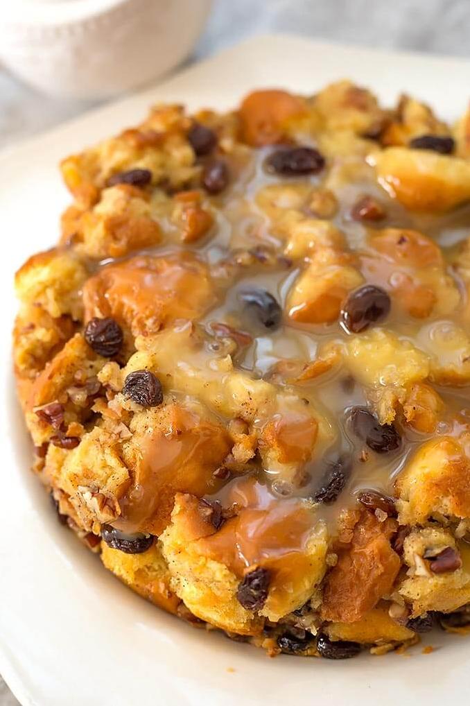  My mouth is watering just looking at this picture of Instant Pot bread pudding.