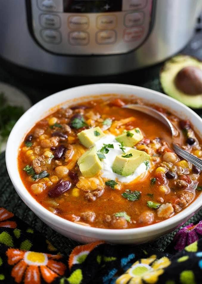  Savor the flavor of this hearty, delicious taco soup!