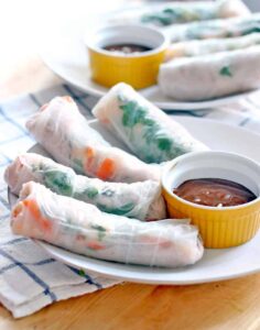 Shrimp Rolls With Spicy Vietnamese Dressing