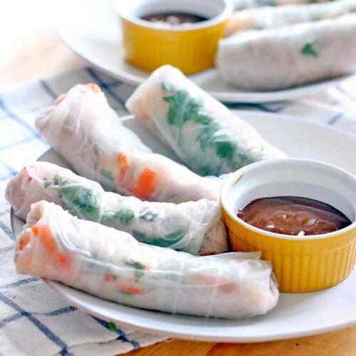 Shrimp Rolls With Spicy Vietnamese Dressing