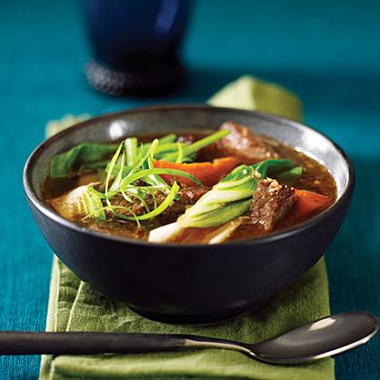  Sizzling beef and aromatic broth combine in our Beef and Bok Choy Hot Pot.