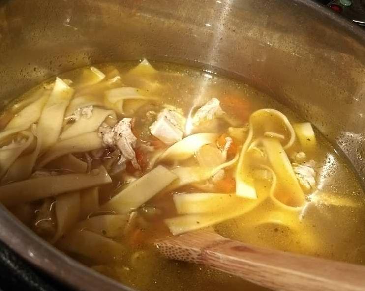  Soup-ercharge your immune system with this savory homemade chicken noodle soup.