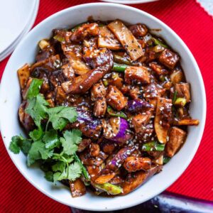 Spicy Eggplant and Pork Hot Pot
