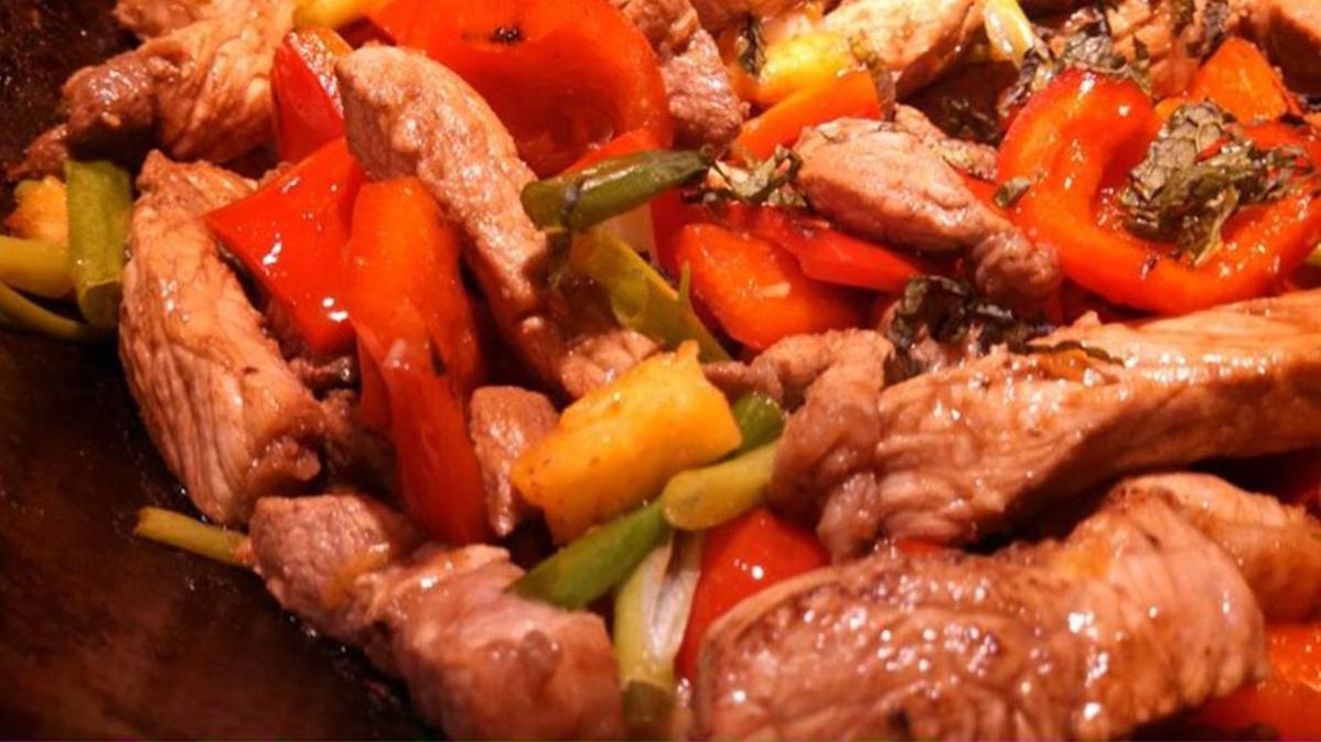  Sweet and sour flavors meld together in this Vietnamese Tamarind Pork Stir-Fry