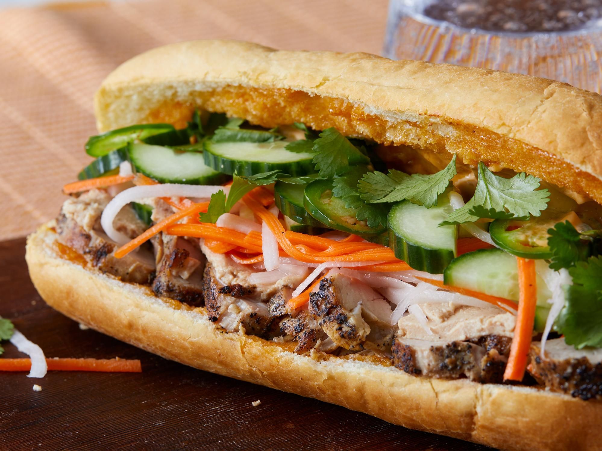  The colorful and fresh ingredients make this sandwich an Instagram-worthy dish.