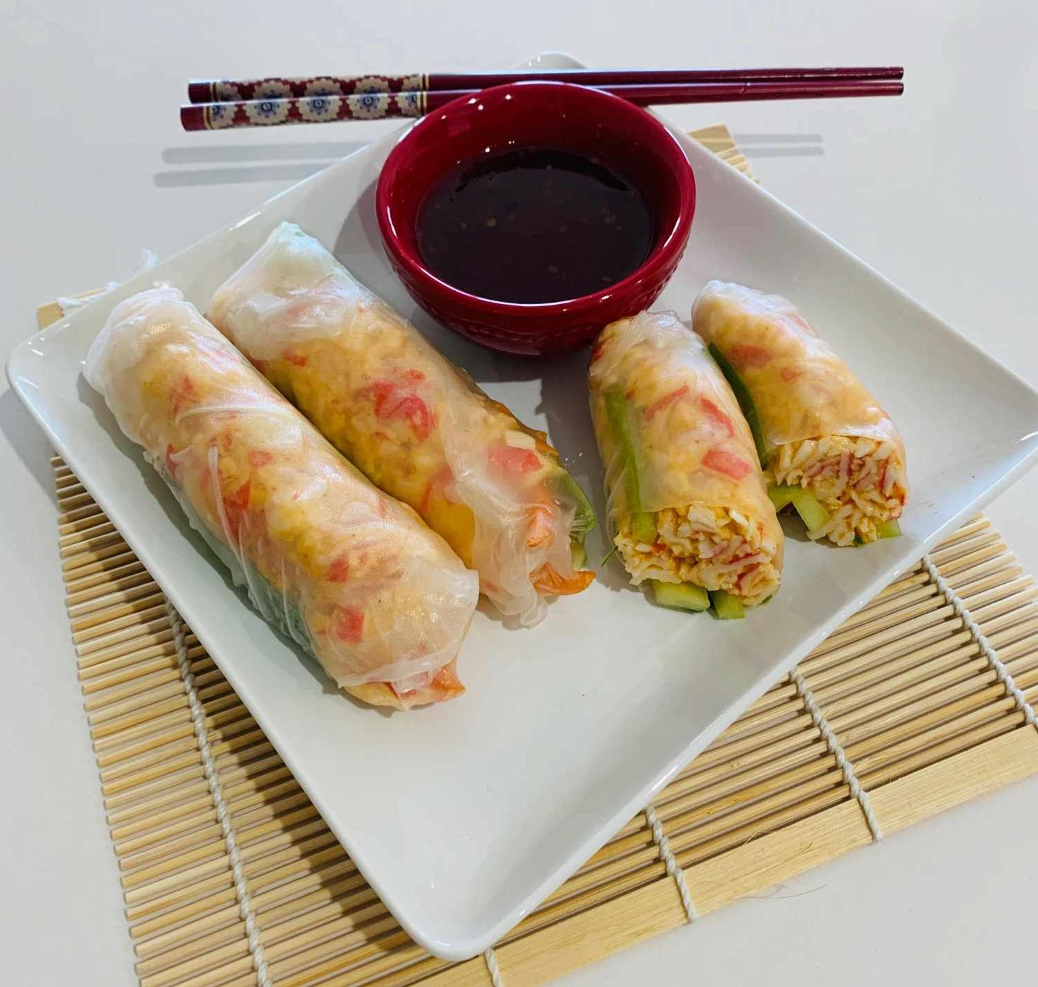  The crunch of the vegetables adds a nice contrast to the soft roll