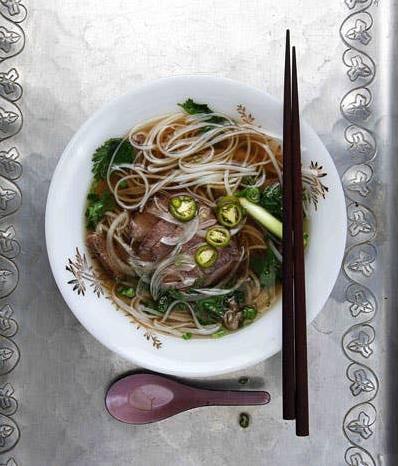  The fragrant broth of Pho Bac is the heart and soul of this dish.