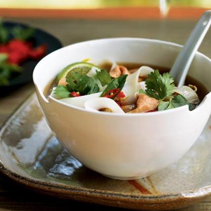  The fresh herbs and lime juice add a burst of freshness to the rich and hearty broth.