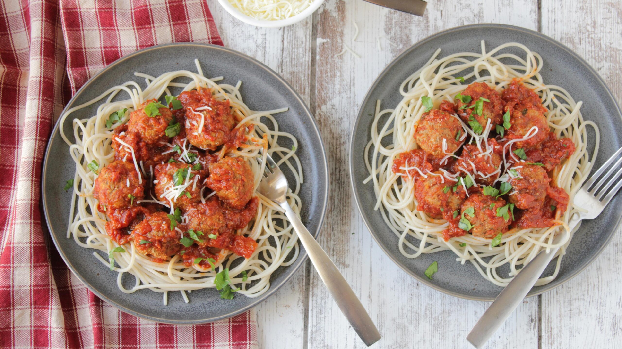  The perfect pairing - Instant Pot Italian Meatballs and a fresh green salad.