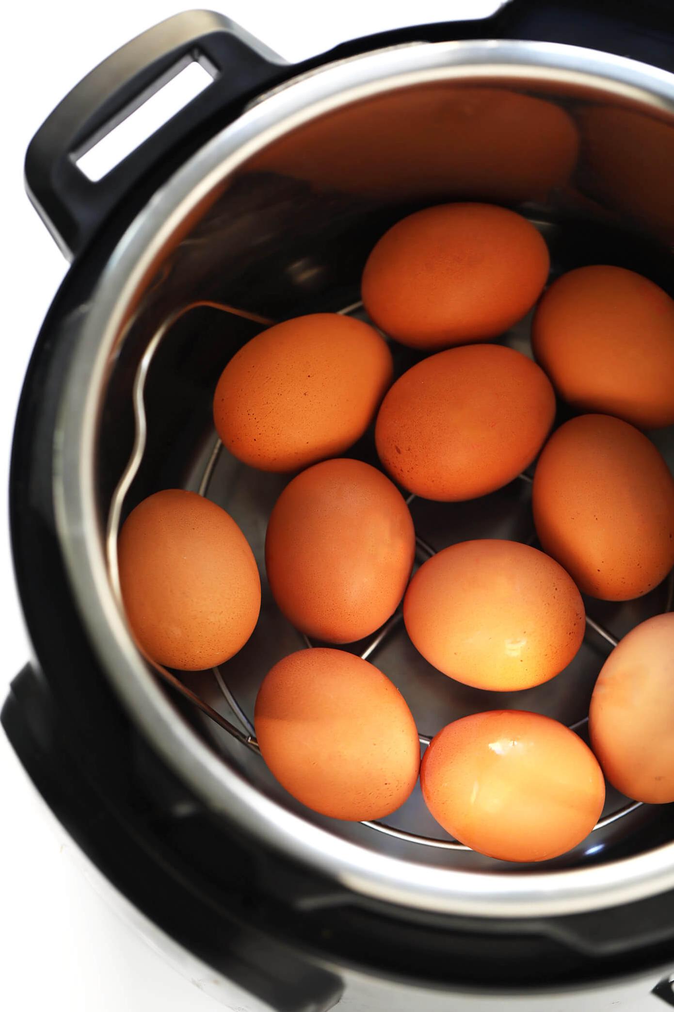 These eggs are cooked to perfection in no time with the Instant Pot