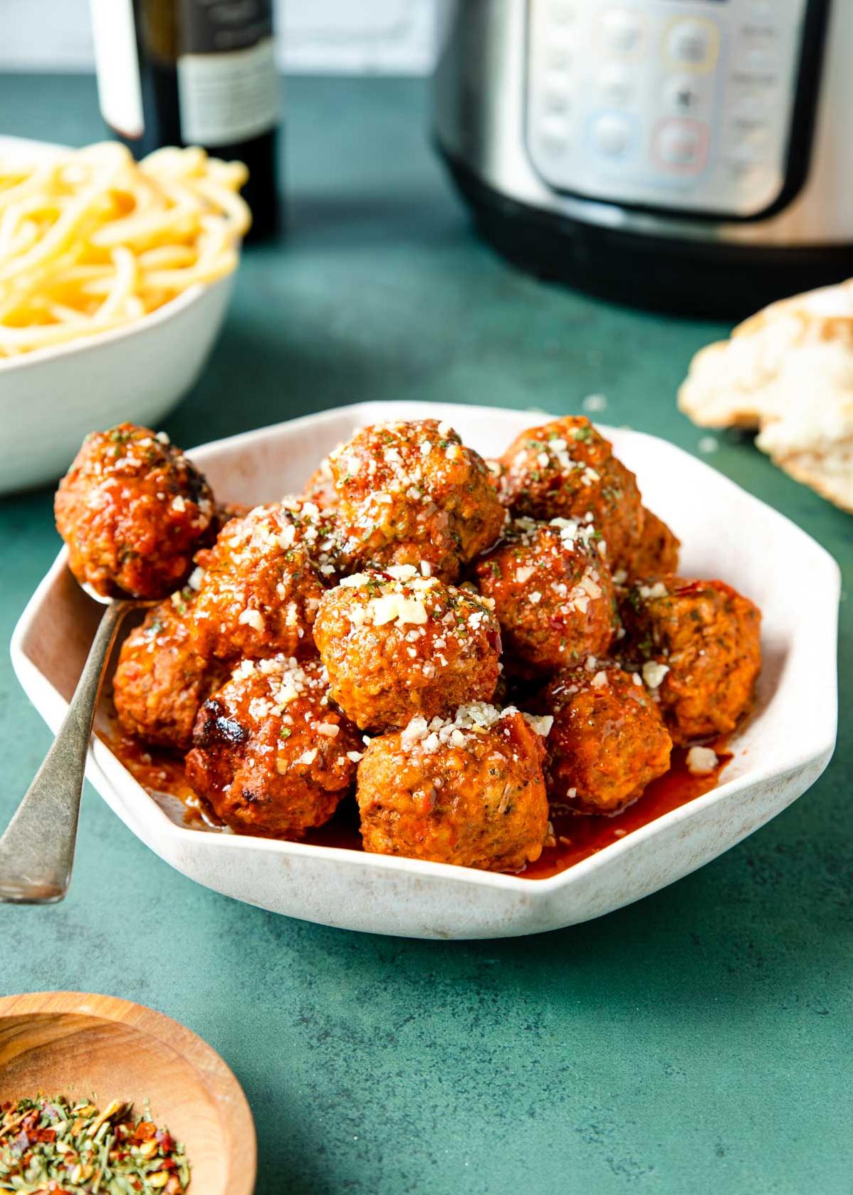  These Instant Pot meatballs are like little bites of Italy in every bite.