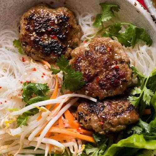  These noodles make the perfect base for these tasty meatballs.