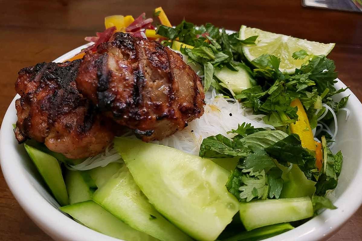  These pork patties have got it all, from the smoky char to the aromatic lemongrass.