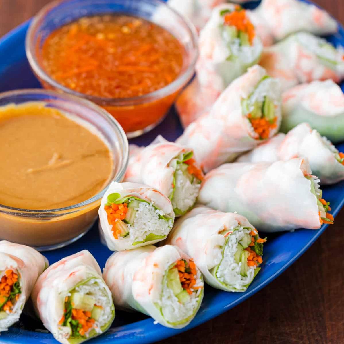  These spring rolls are the epitome of health and flavor, perfect for those who wish to indulge without feeling guilty.