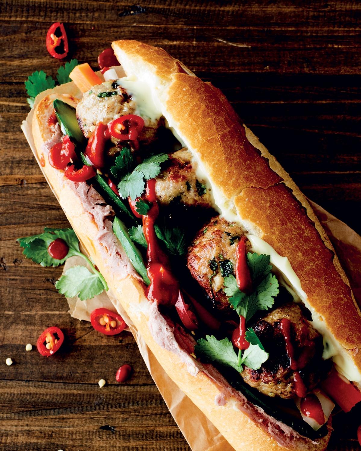  This Banh Mi is a symphony of flavors.