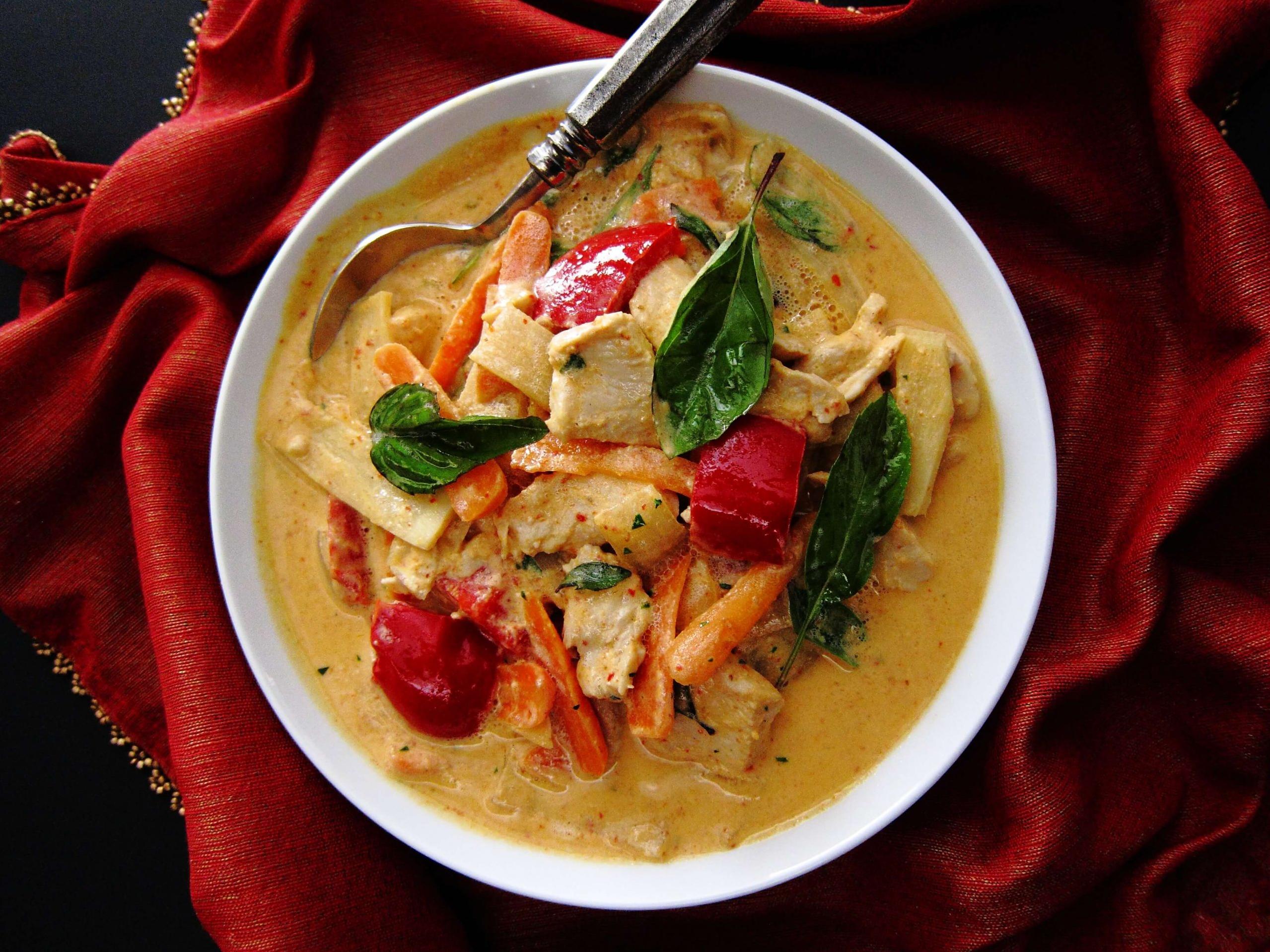  This chicken red curry is the perfect comfort food, especially on chilly nights.