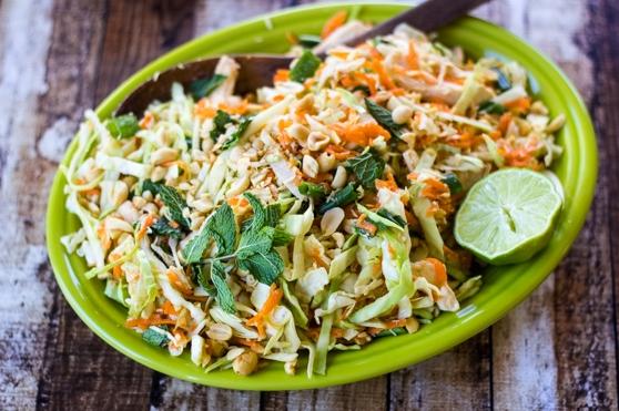  This Vietnamese cabbage and chicken salad is a feast for the eyes and the taste buds!