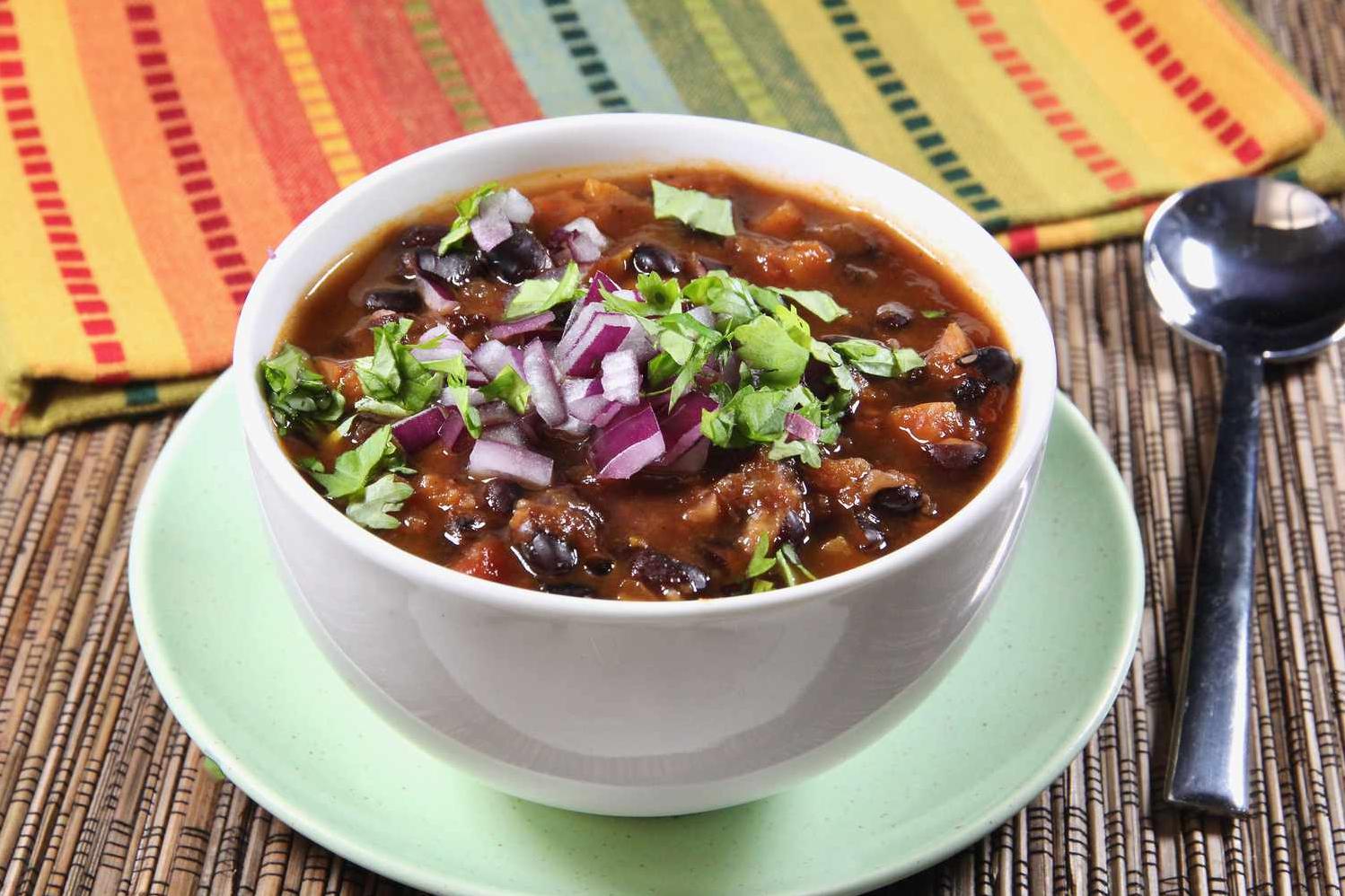  Top off your Instant Pot Cuban Black Bean Soup with a dollop of sour cream for added creaminess.