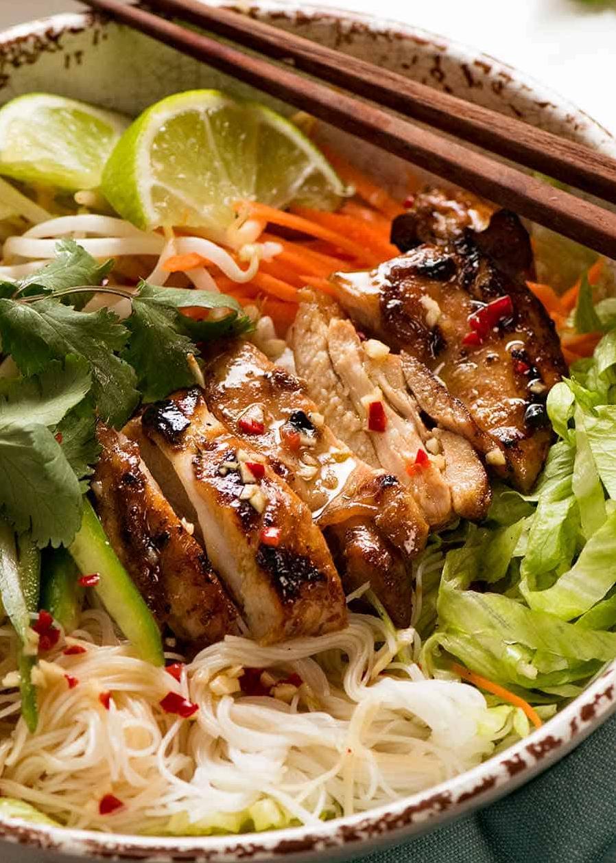  Vibrant veggies and succulent chicken come together in this Vietnamese dish.