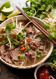 Vietnamese Beef and Noodle Soup (Pho)