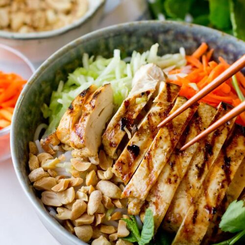 Vietnamese Chicken Vermicelli Salad