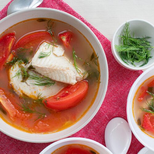 Vietnamese Fish and Tomato Soup