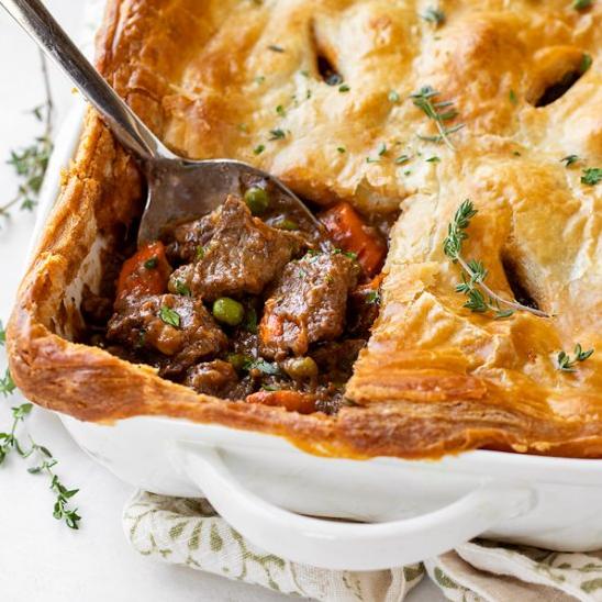  Who doesn't love a good pie? Especially one filled with beef hotpot goodness