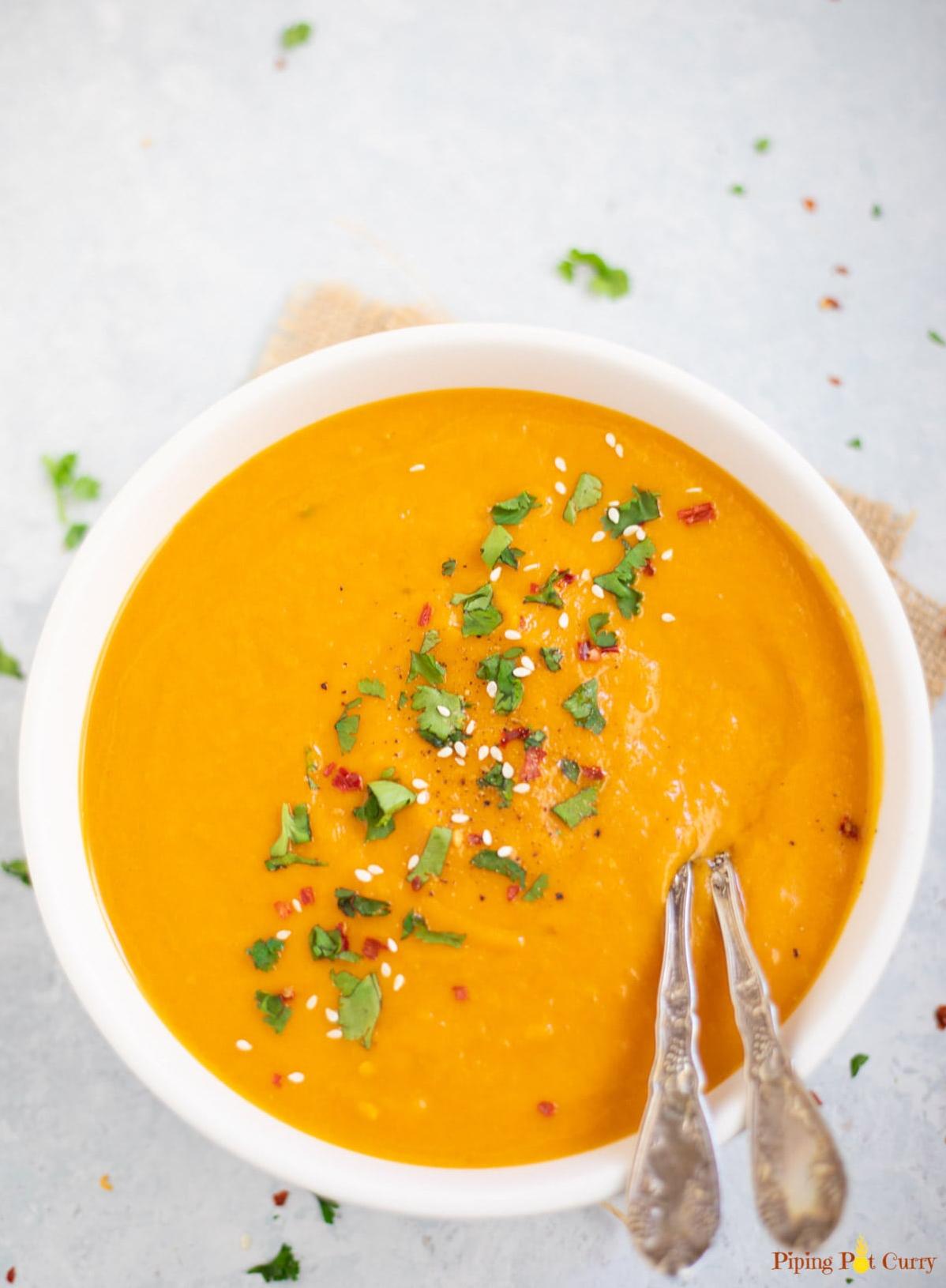 Who knew carrot soup could taste so good?