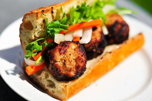  You can never go wrong with a classic Vietnamese Bánh Mì sandwich.
